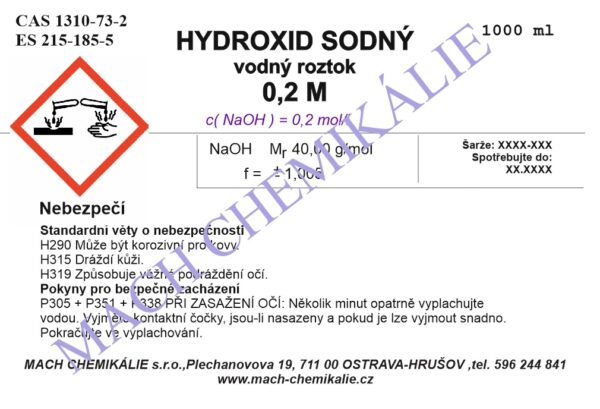 Hydroxid sodny 02 mol l p.a. 1000 ml