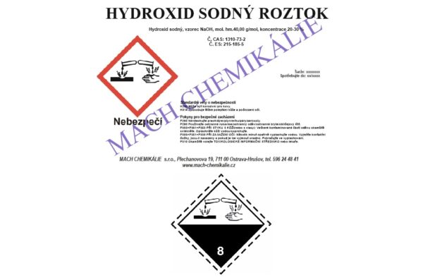 Hydroxid sodny 25 60kg